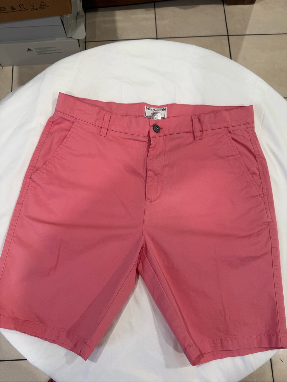 Free Planet Coral Pink Chino Bermuda Shorts